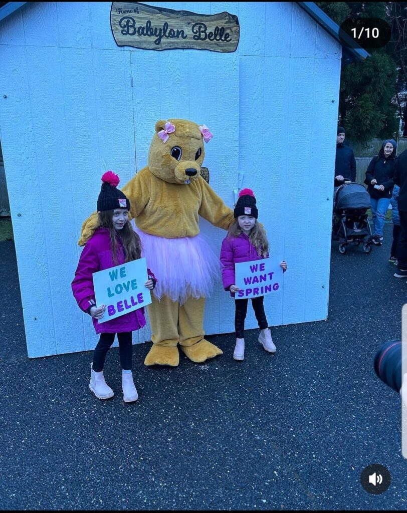 Babylon Belle at the Groundhog Day event. Image Credit - Village of Babylon 