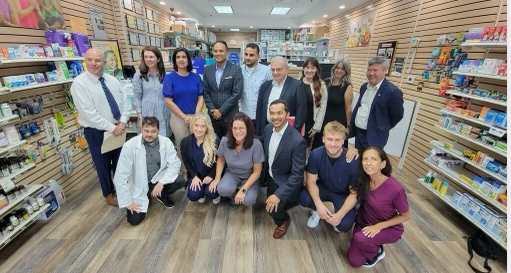Congresswoman Malliotakis with representatives from local pharmacies and organizations. Image Credit - Rep. Malliotakis