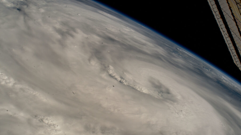 Hurricane Helene is pictured from the International Space Station as it orbited 257 above the Gulf of Mexico off the coast of Mississippi. Image Credit - NASA