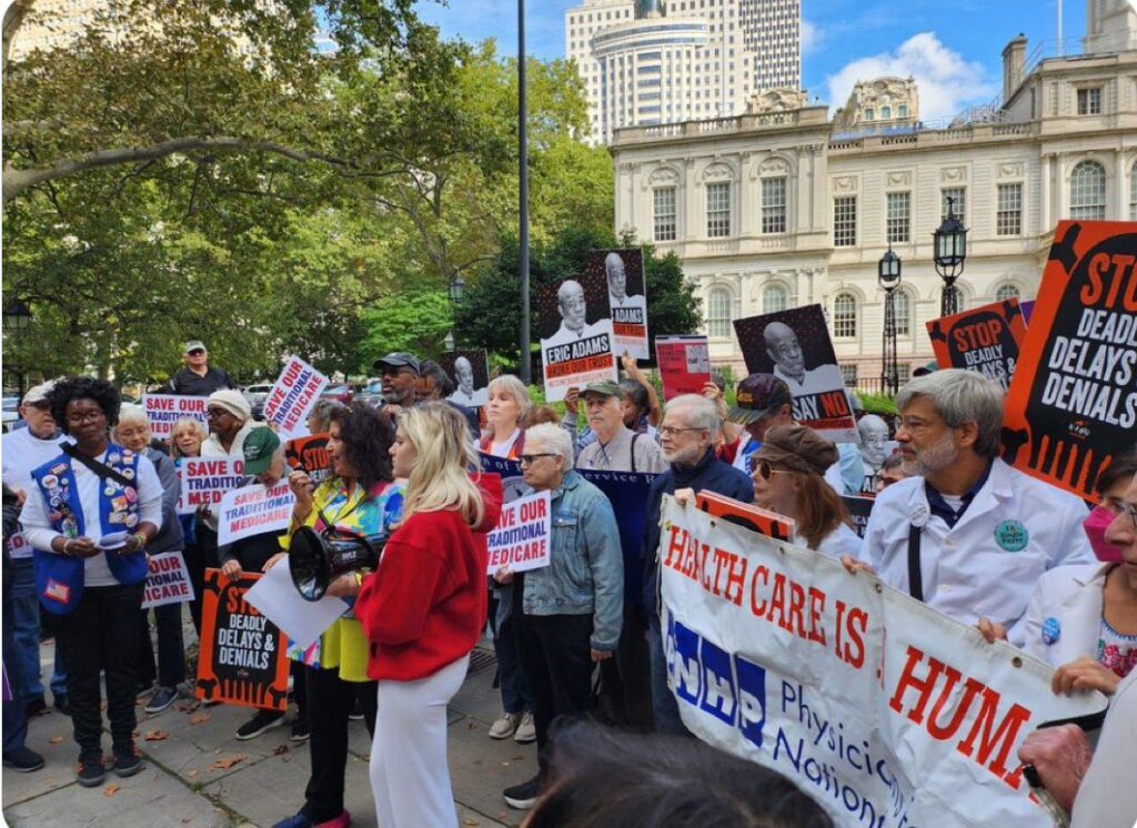 NYC Organization of Public Service Retirees Protest. Image Credit - NYC OPSR