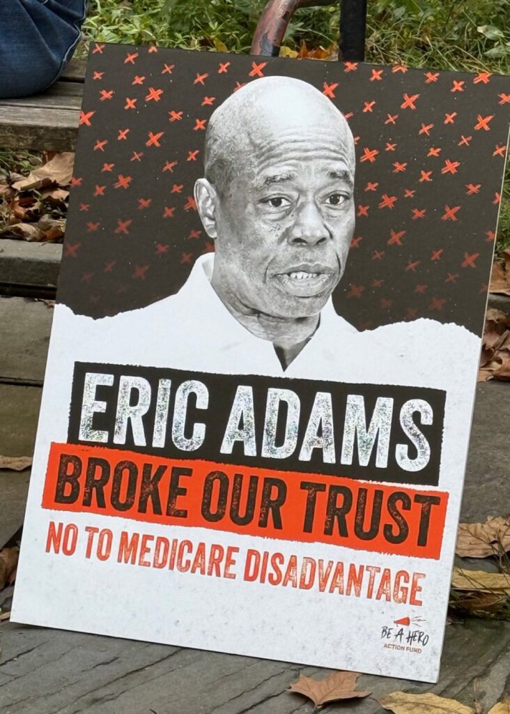 NYC Organization of Public Service Retirees Protest. Image Credit - NYC OPSR