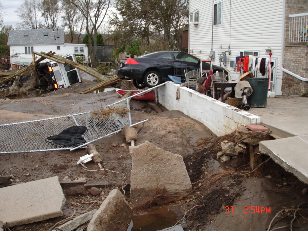Hurricane Sandy’s destruction along coast of Staten Island, New York in 2012. Image Credit: Joseph McAllister.