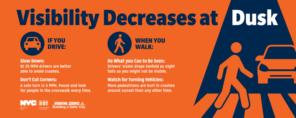 One of the images that will be featured on digital billboards starting today through November 3. Image Credit: NYCDOT 