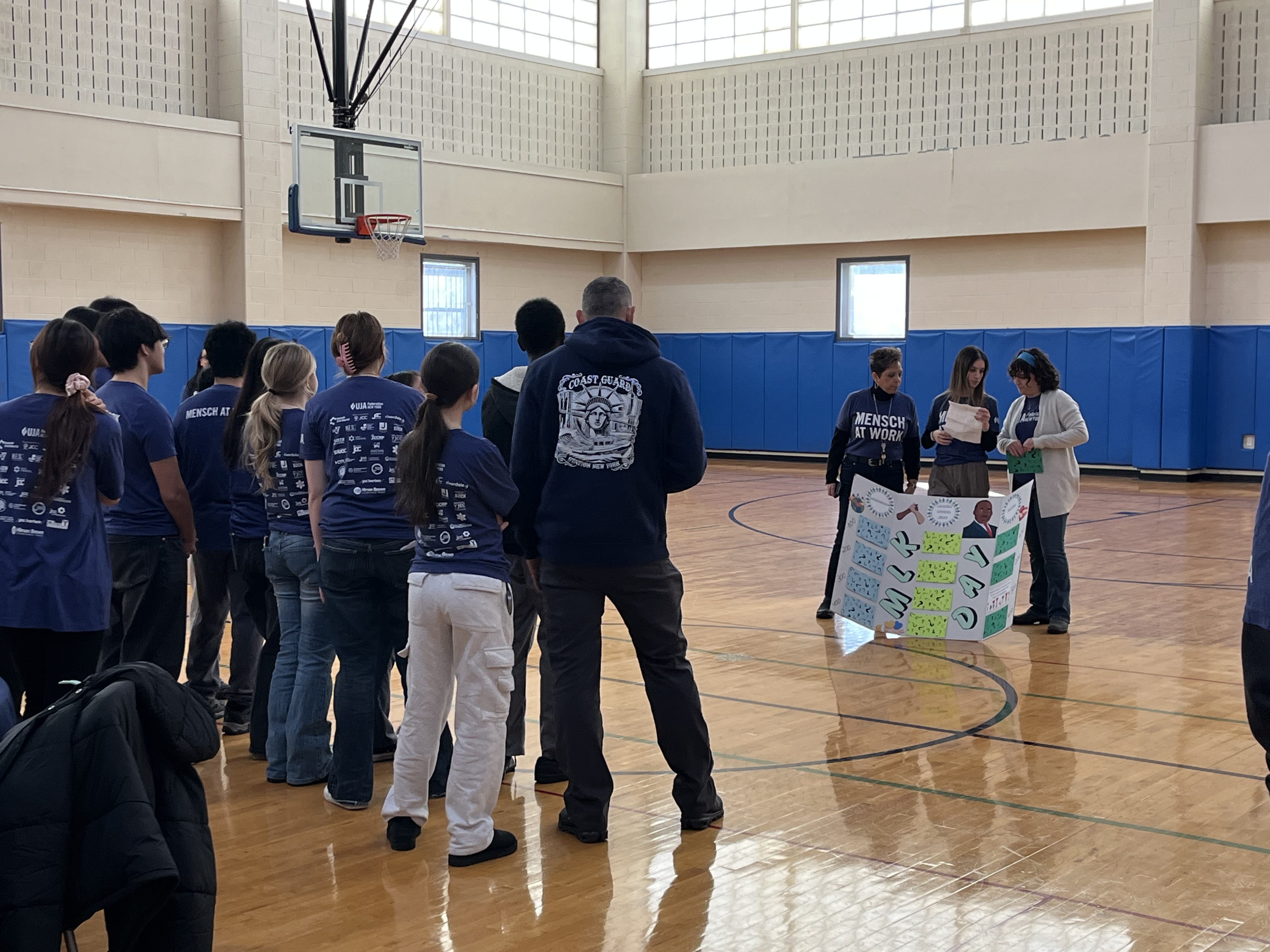 MLK Day Volunteers Sorting Donations At JCC. Image Credit - UJA-Federation of New York