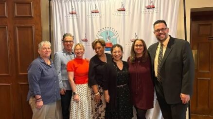 Director of Social Services Paloma Wasserstein an staff of JCC Staten Island.