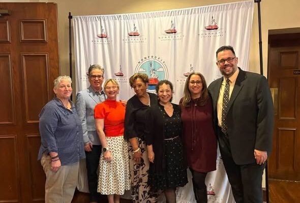 Director of Social Services Paloma Wasserstein an staff of JCC Staten Island.