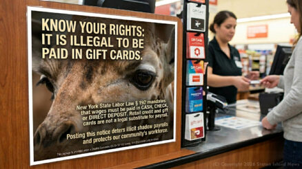 Payment in gift cards is illegal.