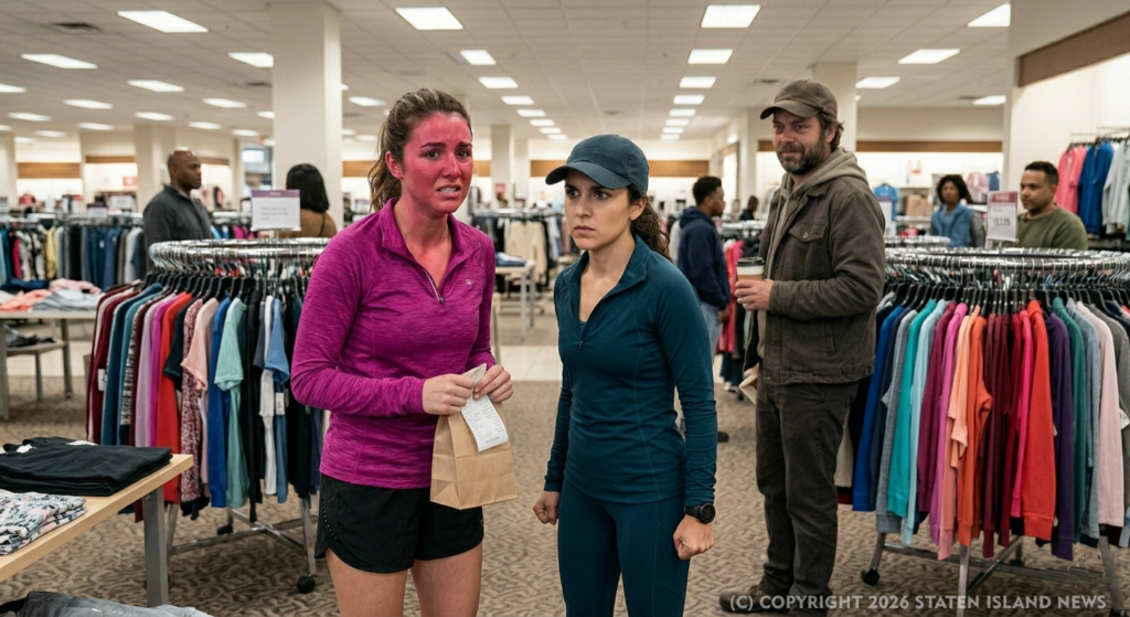 The Stalker Following The Women Into A Store